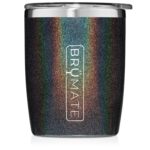 Custom BruMate 12oz Rocks Tumbler Glitter and Print Colors
