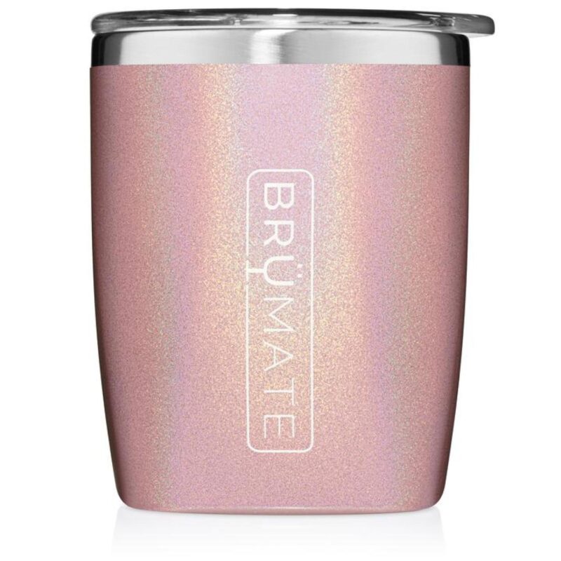 Custom BruMate 12oz Rocks Tumbler Glitter and Print Colors - 2