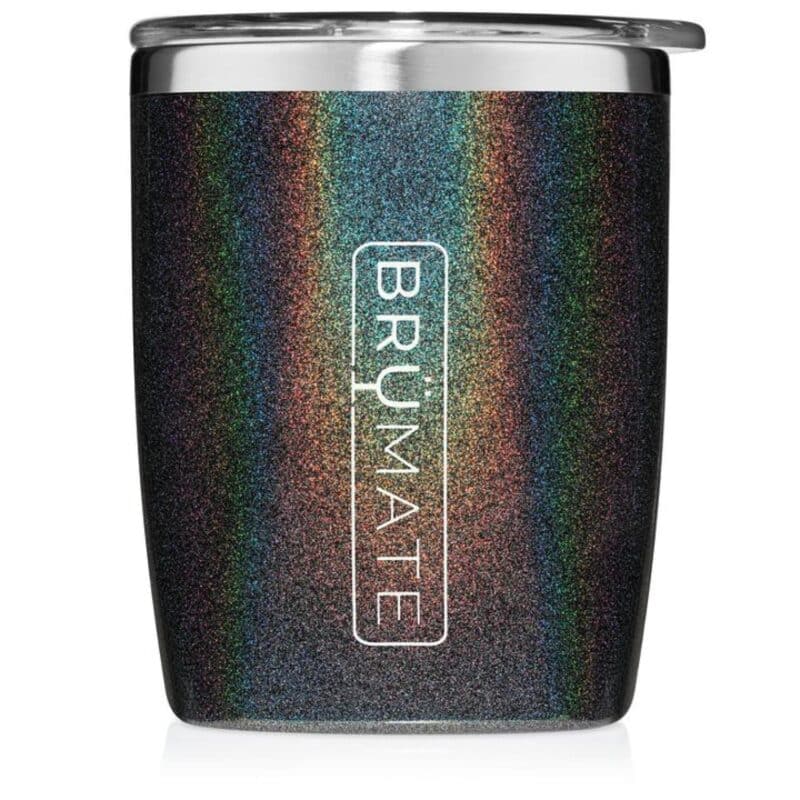 Custom BruMate 12oz Rocks Tumbler Glitter and Print Colors - 3