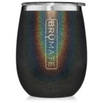 Custom BruMate Stemless Uncork'd 14oz Wine Glass Glitter and Print Colors - 5