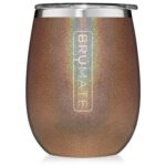Custom BruMate Stemless Uncork'd 14oz Wine Glass Glitter and Print Colors - 6