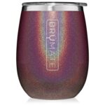 Custom BruMate Stemless Uncork'd 14oz Wine Glass Glitter and Print Colors - 7