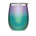 Custom BruMate Stemless Uncork'd 14oz Wine Glass Glitter and Print Colors - 8